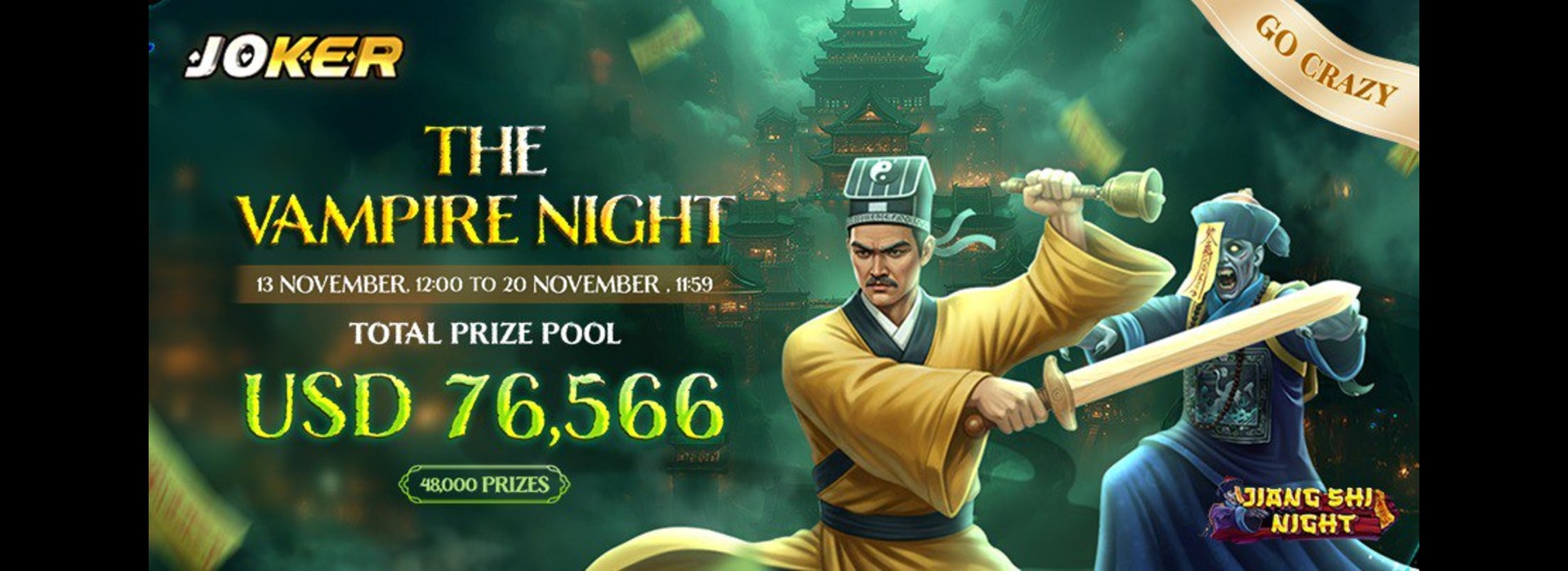 黄金之幕：Joker Go-Crazy 锦标挑战赛